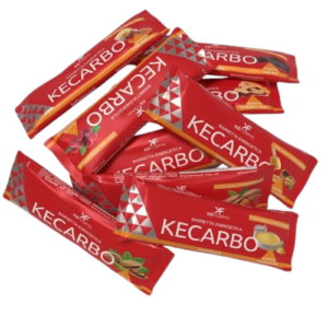 KECARBO barretta energetica marzapane per sport KECARBO Energieriegel Sport Marzipan und Puffreis.