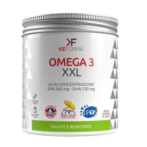 OMEGA 3 olio di pesce puro EPA DHA Flasche OMEGA 3 – Reines Fischöl mit EPA und DHA.