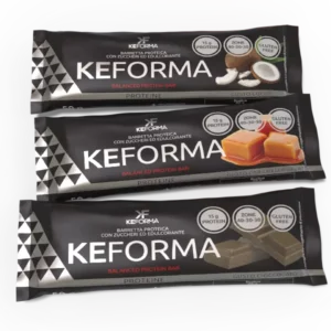 KEFORMA Balanced Bar: barre protéinée sans gluten avec enrobage chocolaté.
